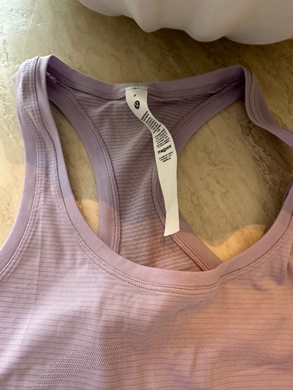 NWT; lilac/light purple lululemon Swiftly Tech Racerback Tank Top 2.0 Hip Length